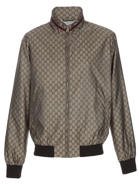 gucci mens jacket green|gucci monogram jacket men.